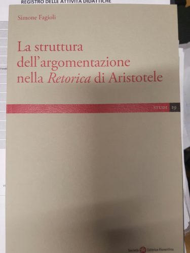 La retorica aristotelica vista dal prof Simone Fagioli